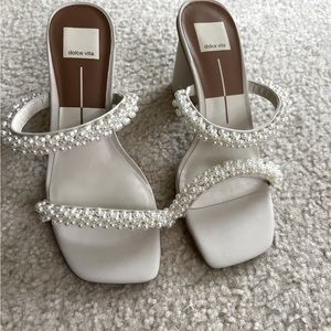 Dolce Vita Noel Heels with Pearls